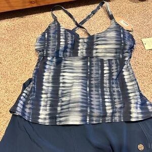 Prana swim set NWT! Size D tankini and Size small swim short.
